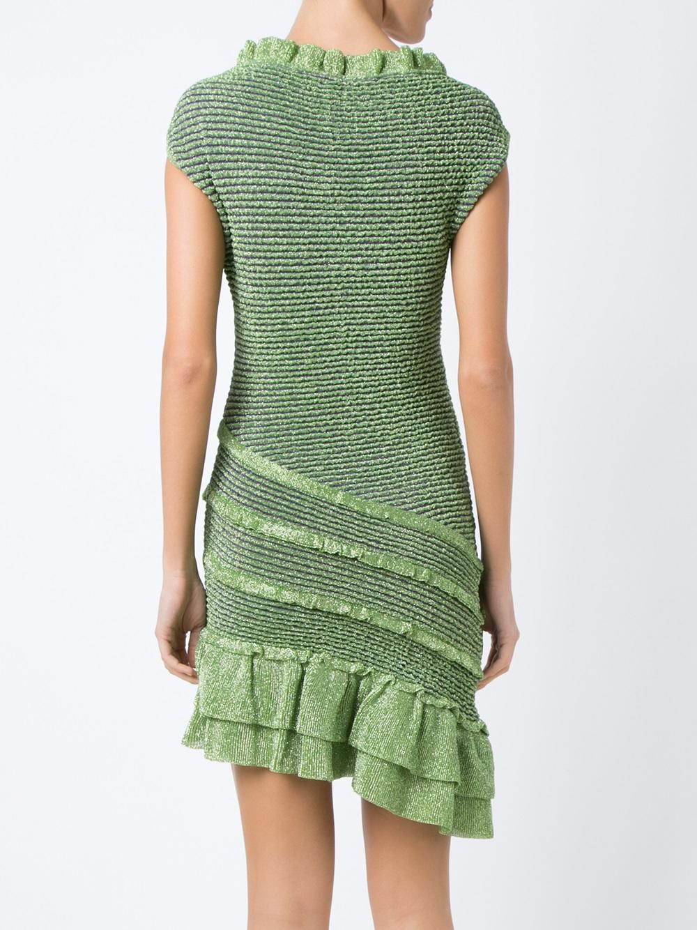 v neck knit dress
