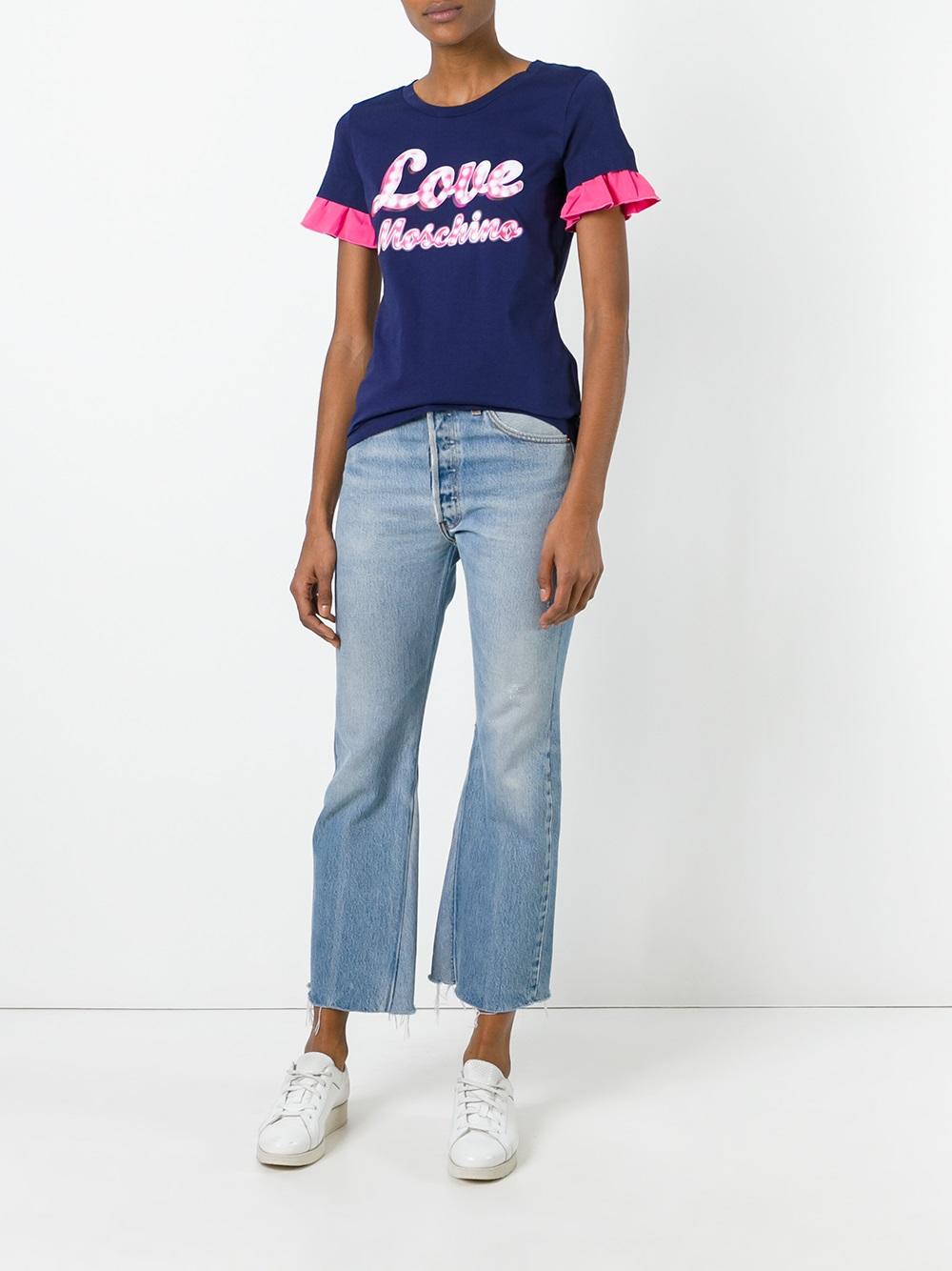neon print T-shirt