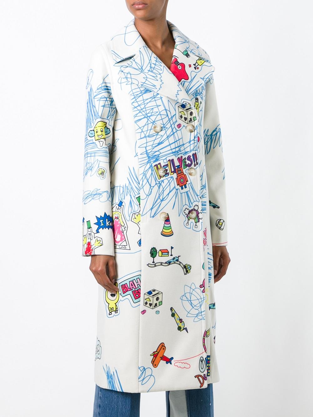 printed coat 