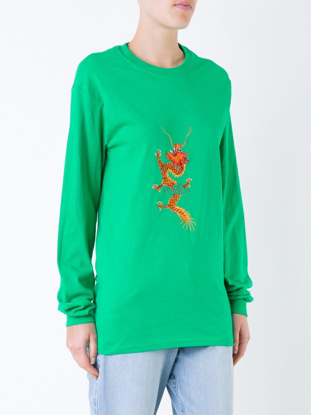 embroidered dragon T-shirt 