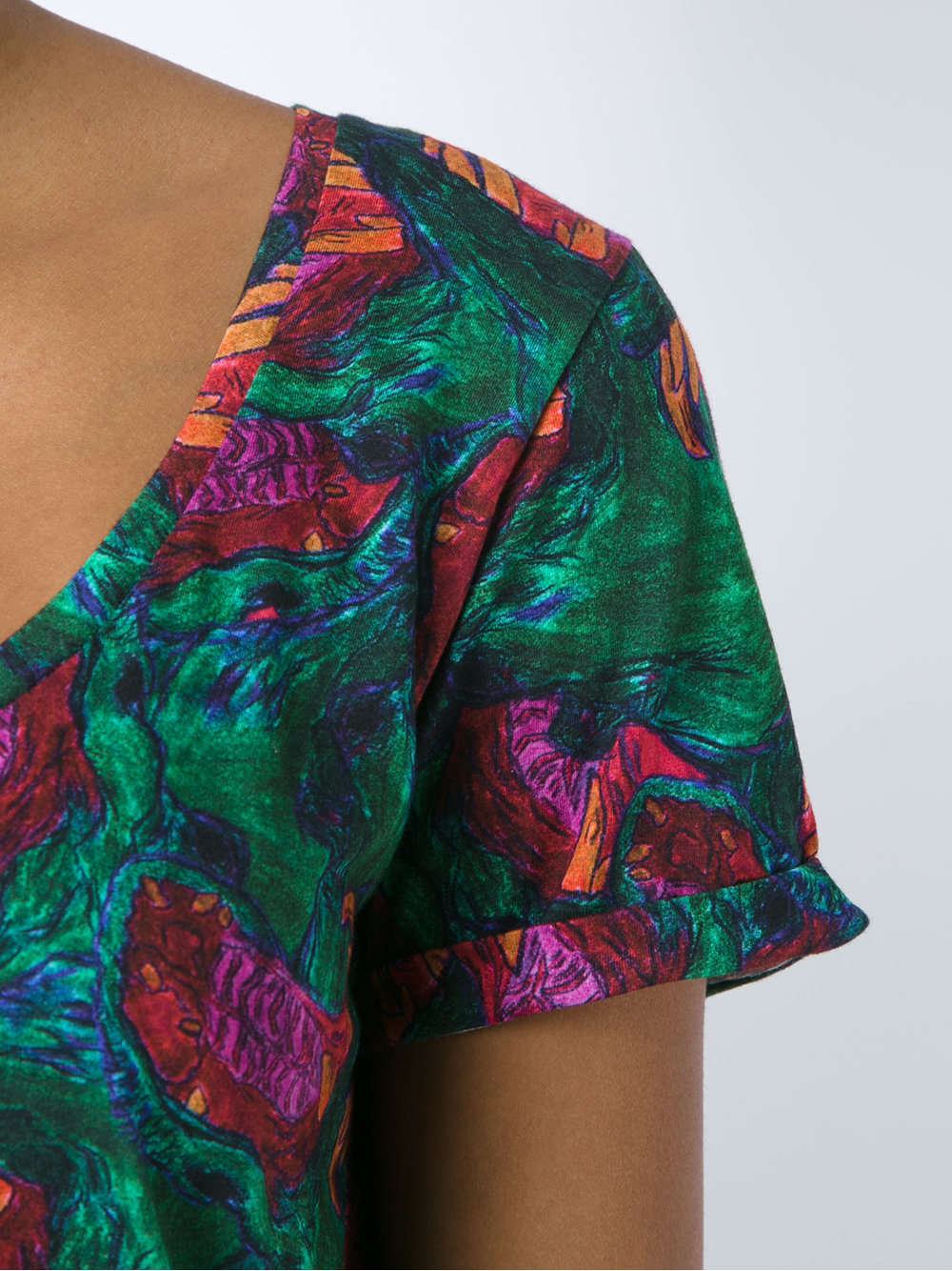 abstract print T-shirt