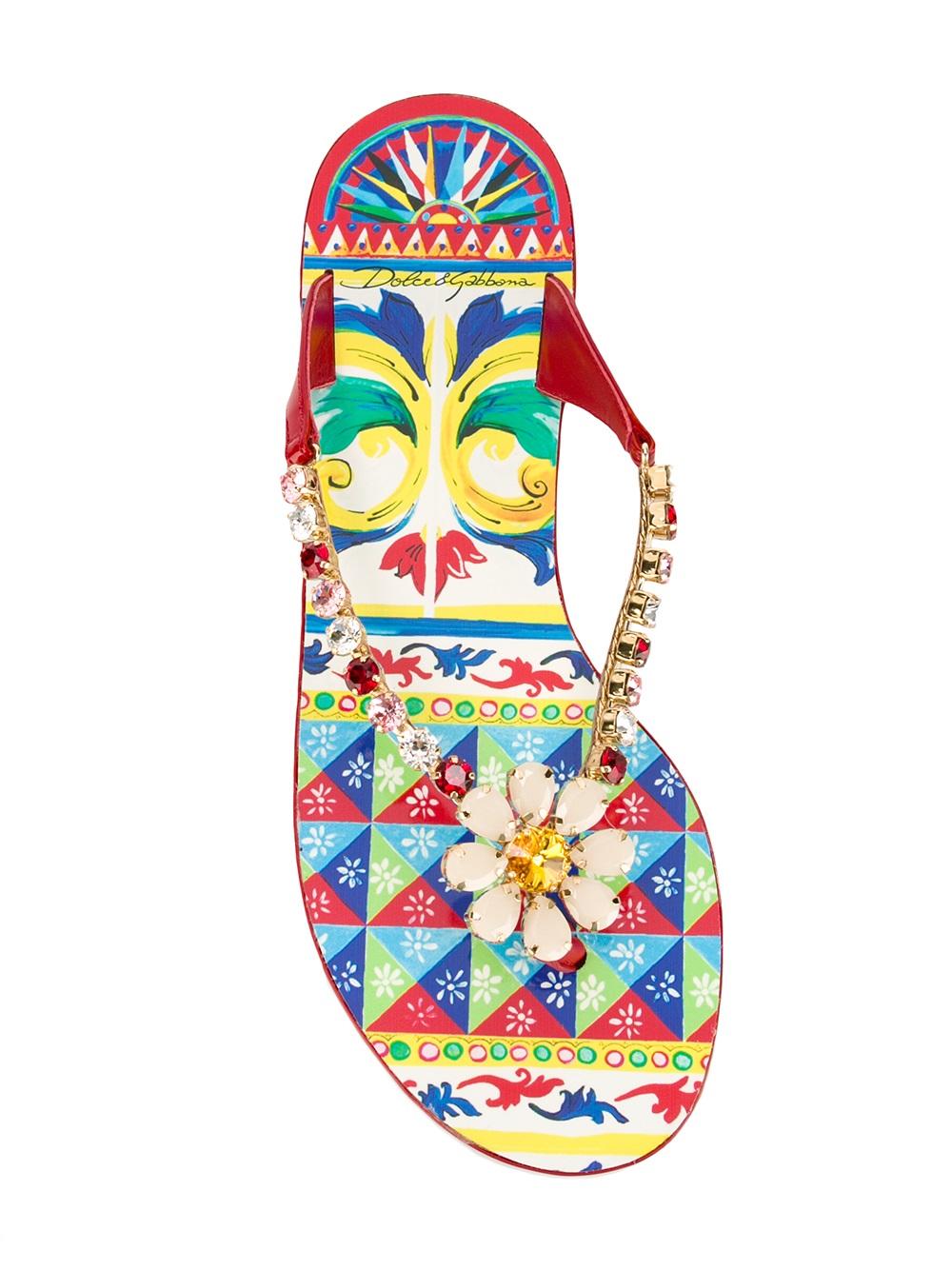 embellished flat sandals