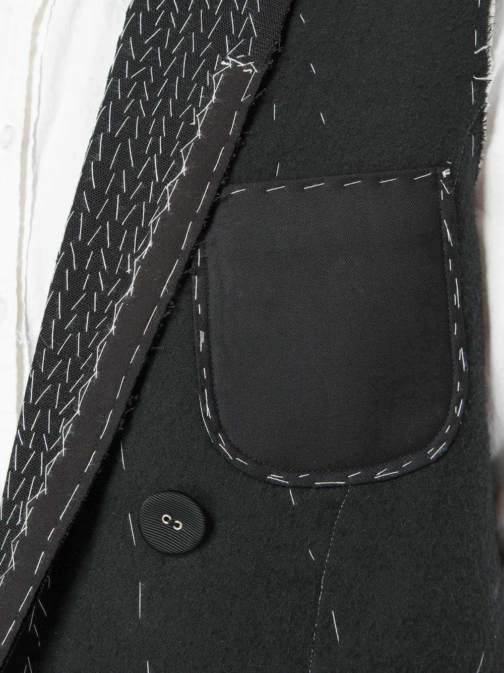 long tack stitch waistcoat