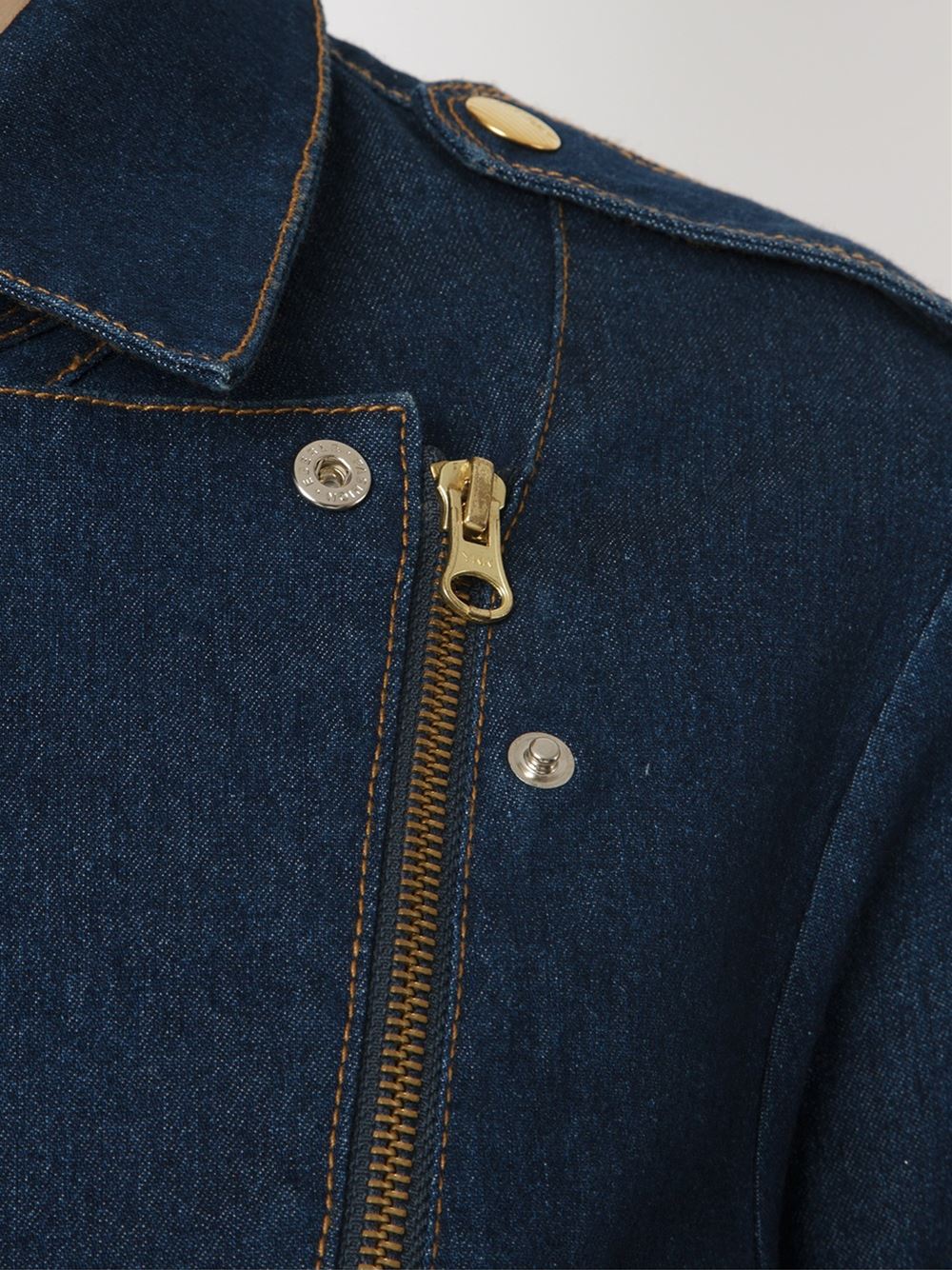 belted denim jacket