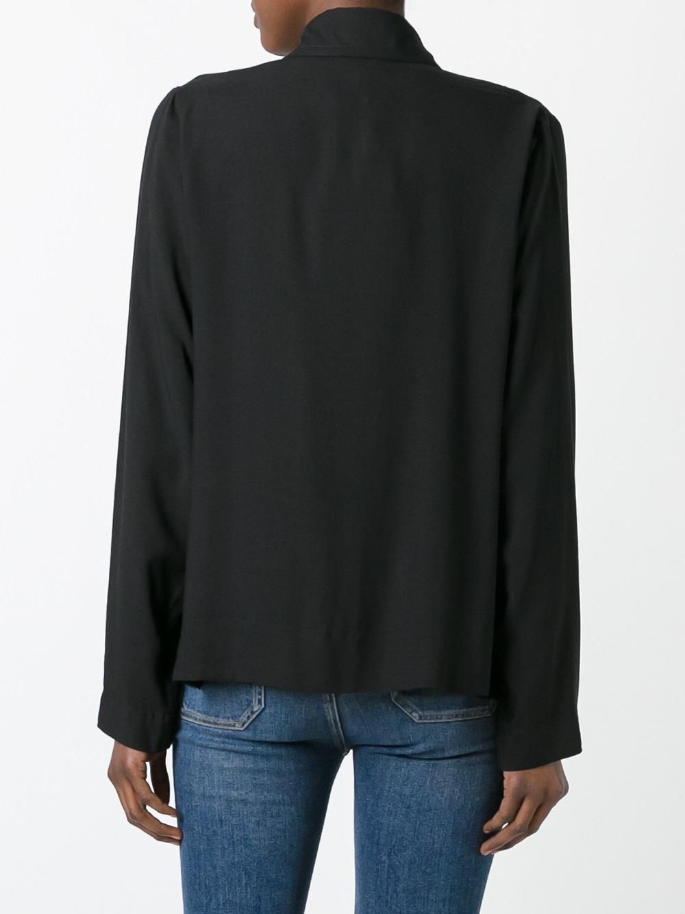 draped detail shirt