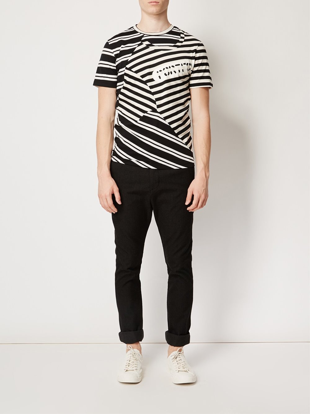 maison mihara yasuhiro 多条纹印花t恤海淘返利 | 米饭粒返利网