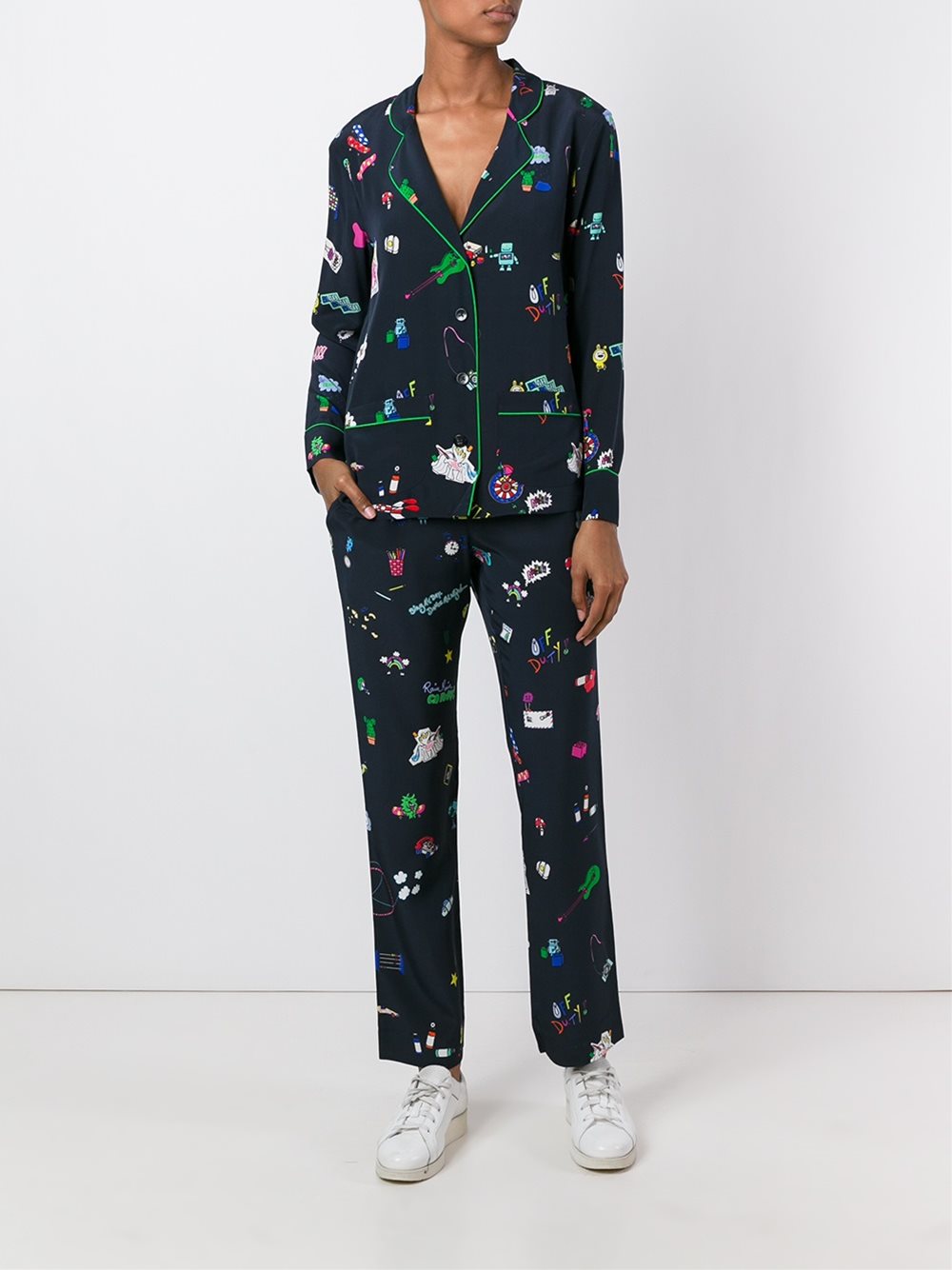 miscellaneous print pyjama set