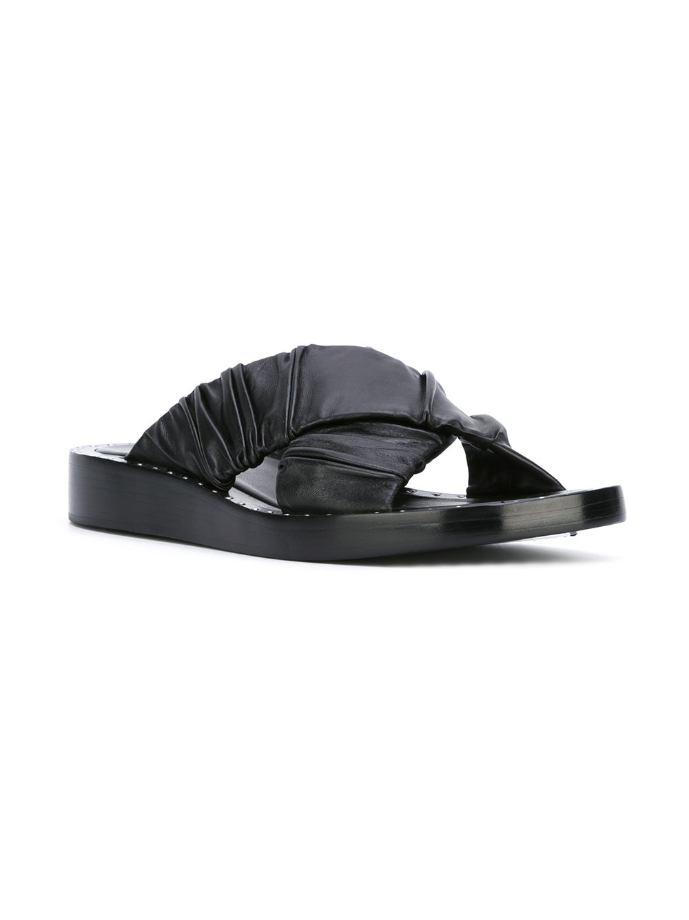 Nagano Flat Crisscross Slide sandals