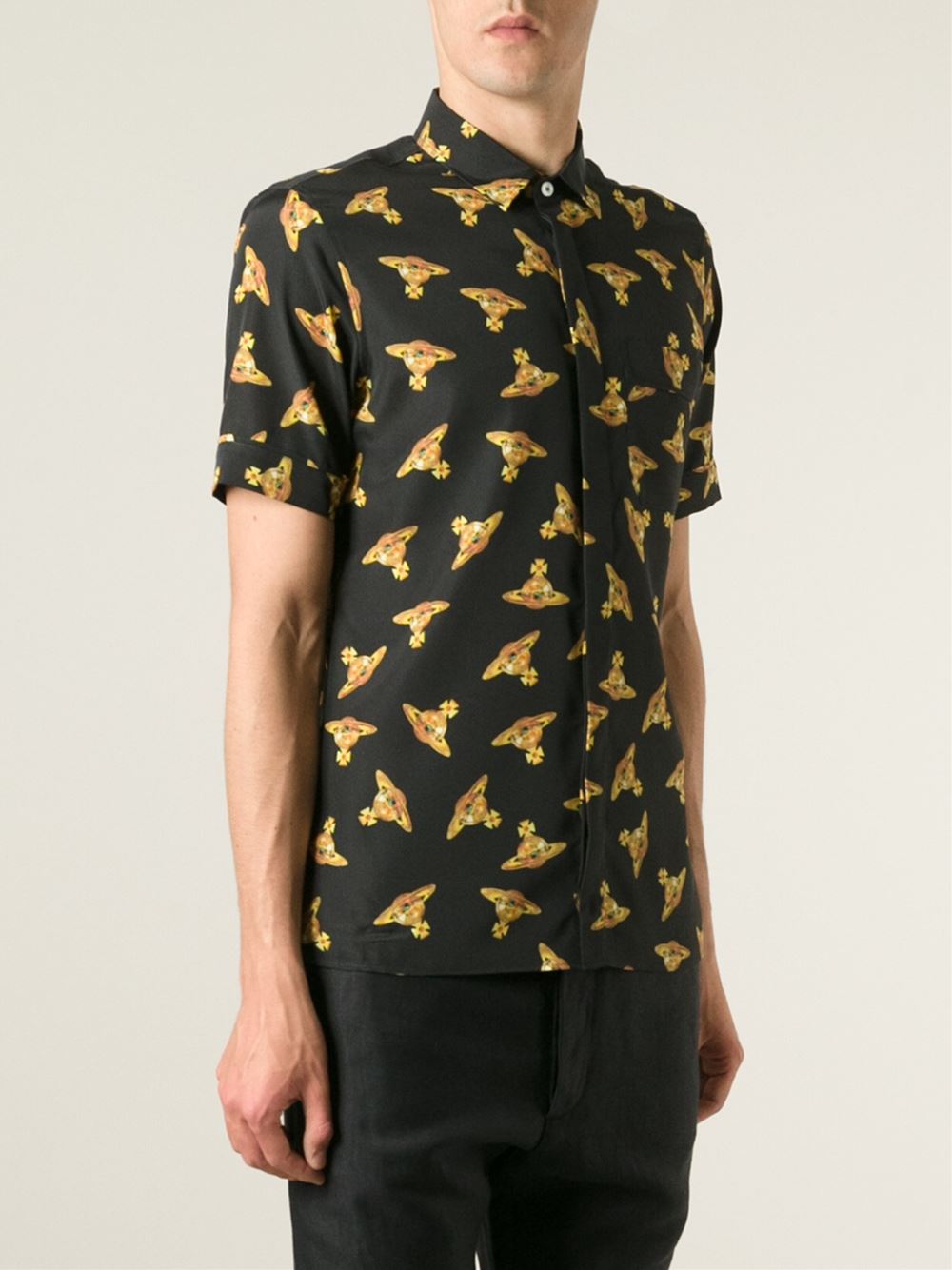 vivienne westwood 品牌标志印花衬衫海淘返利 | 米饭粒返利网