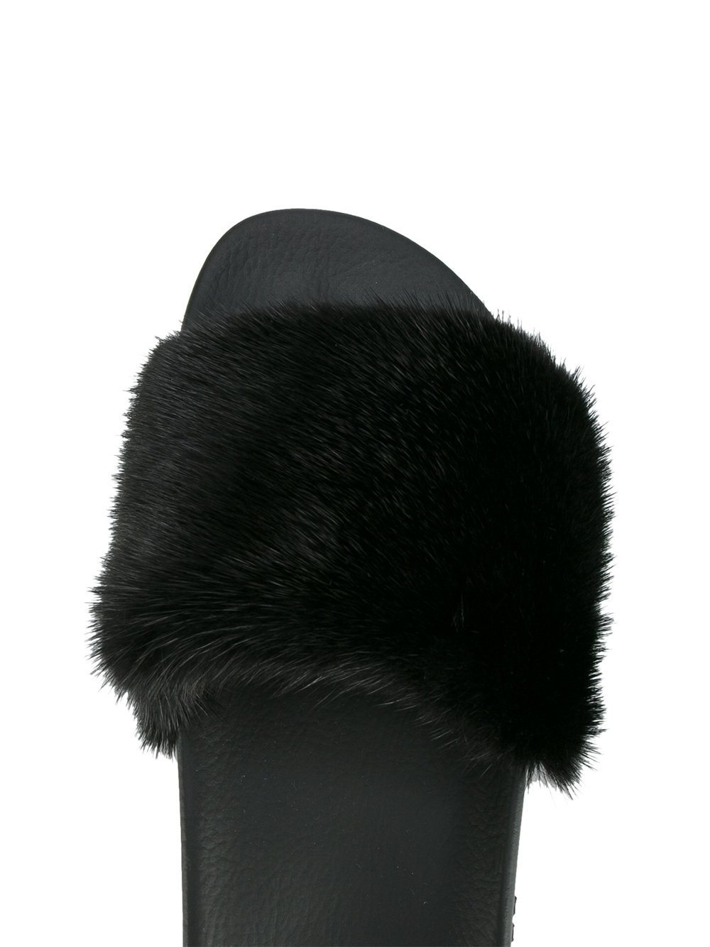 mink fur slides
