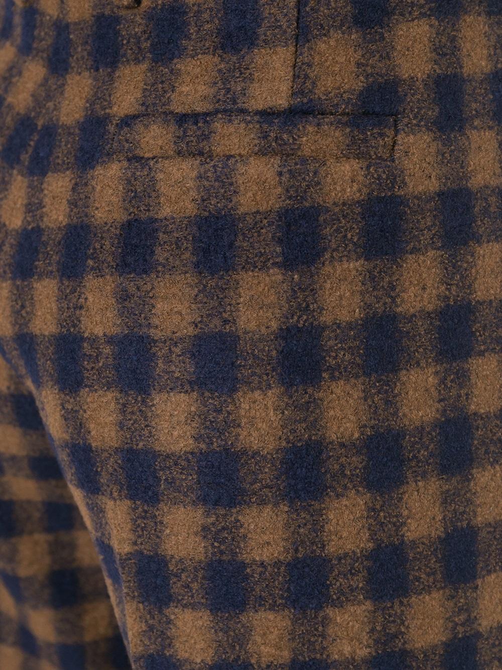 checked cropped trousers 