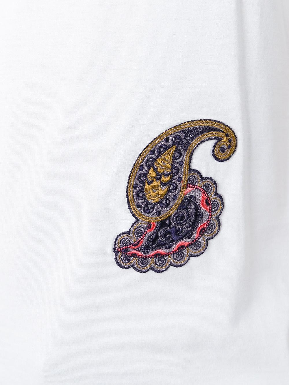 embroidered patch T-shirt