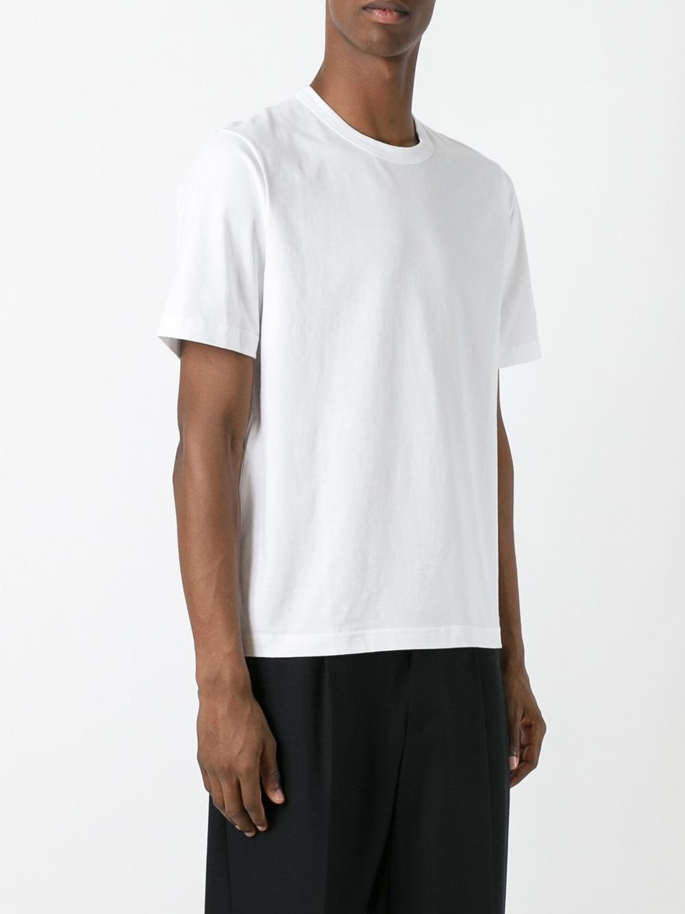 contrast panel T-shirt