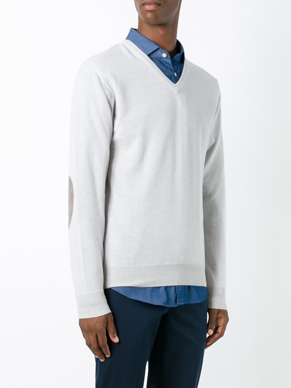 elbow patch jumper