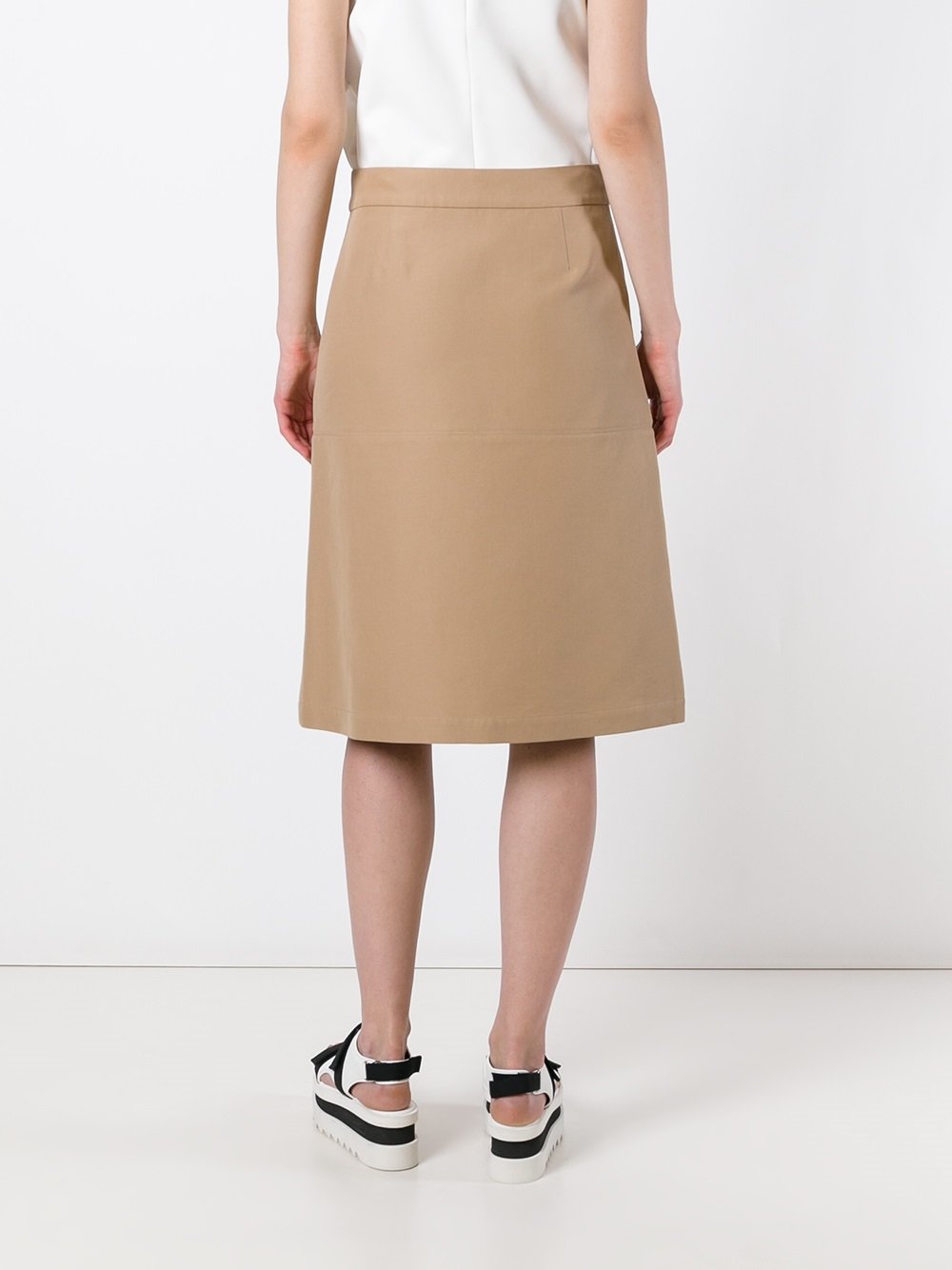 a-line midi skirt