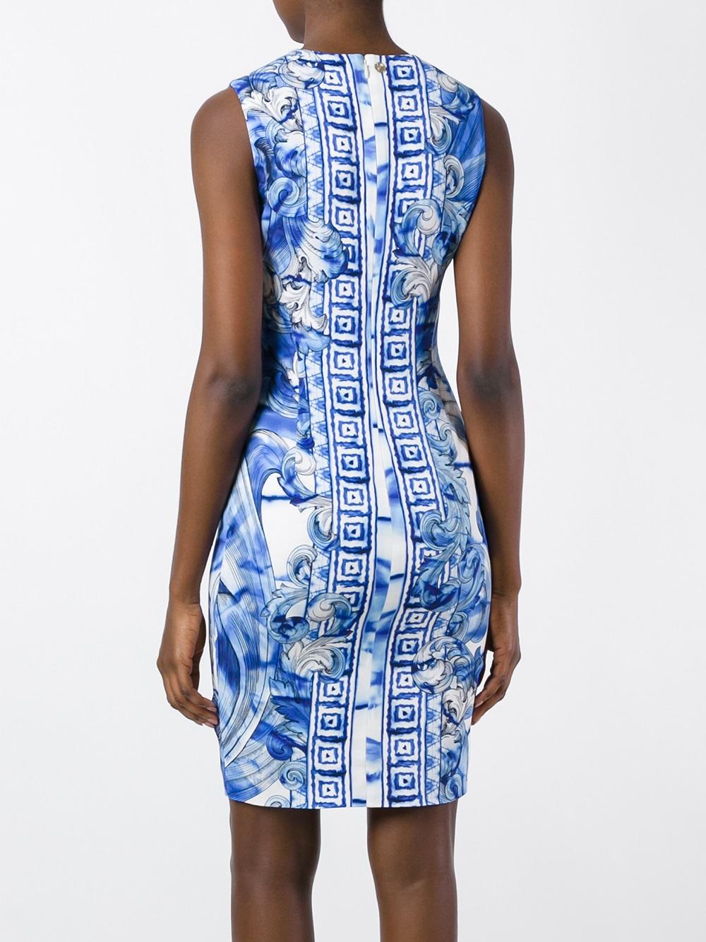printed fitted dress