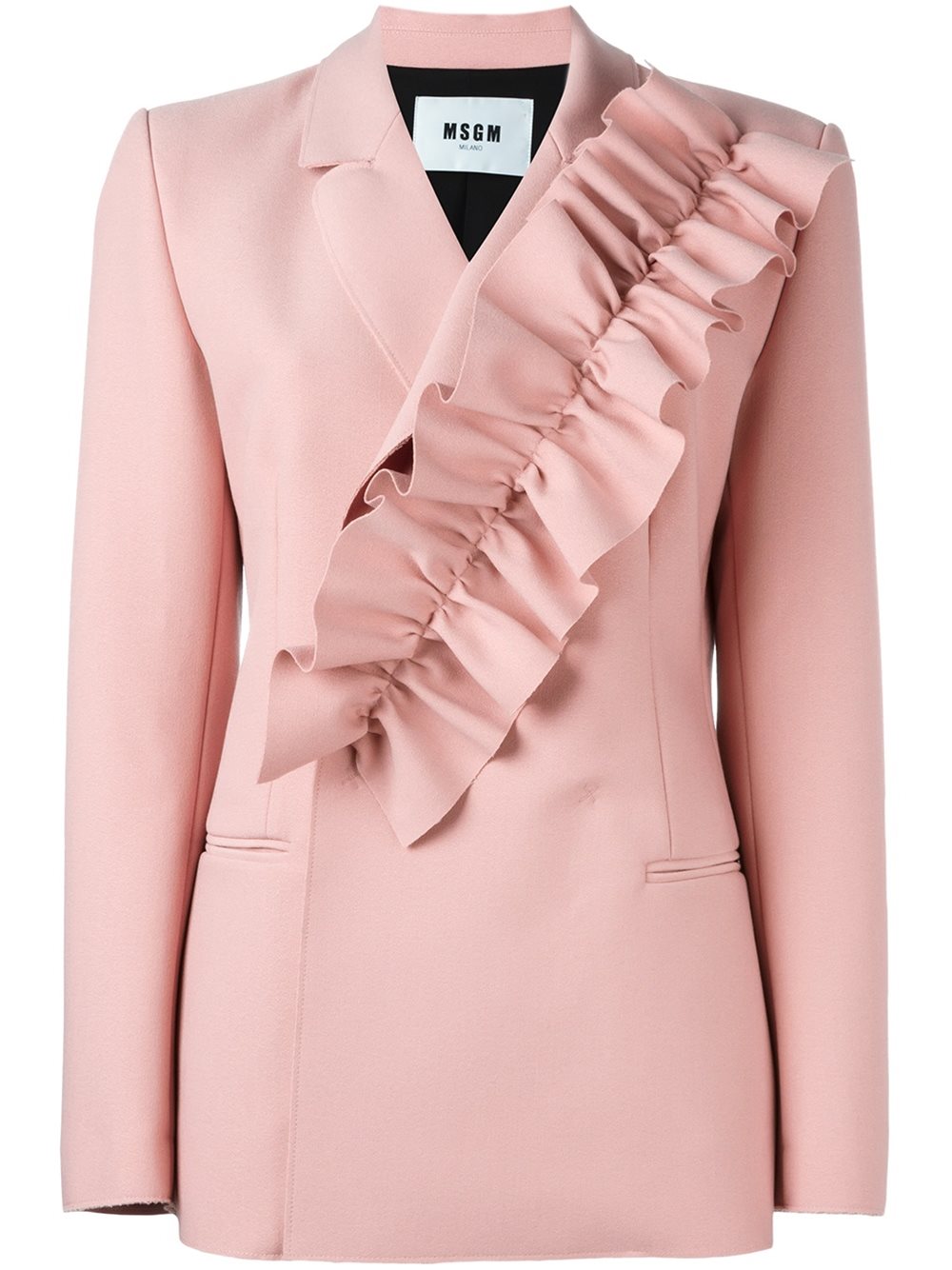 荷叶边西装夹克