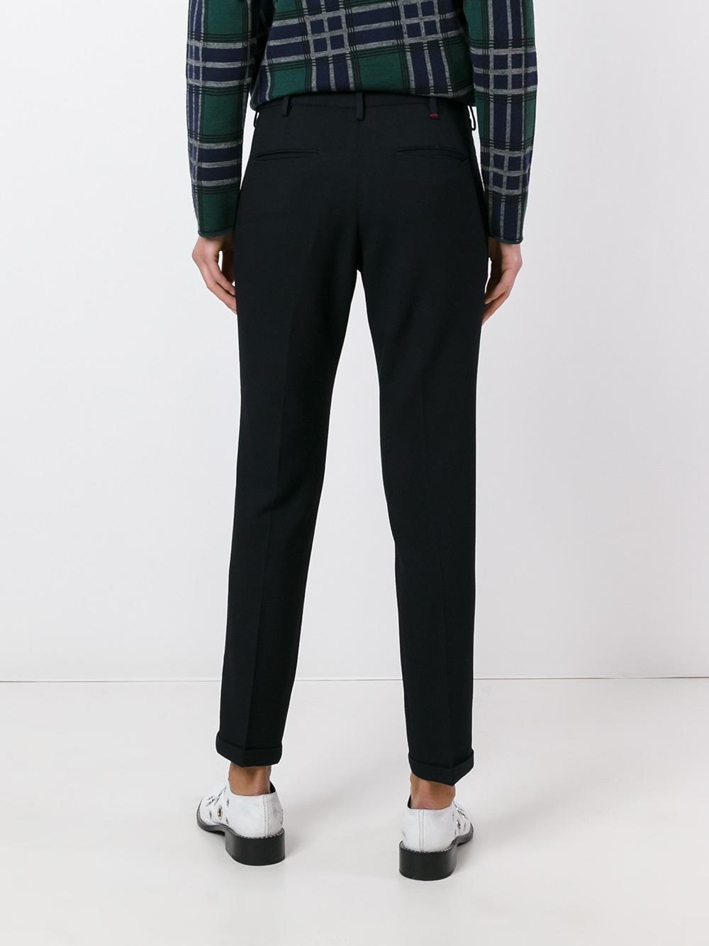 slim-fit trousers