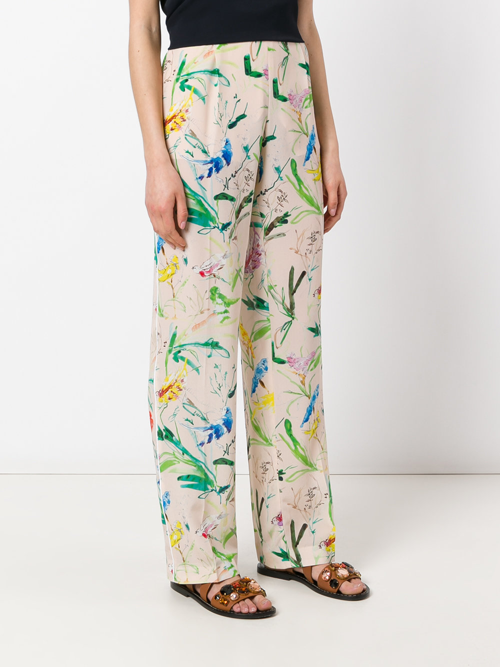 floral print trousers 