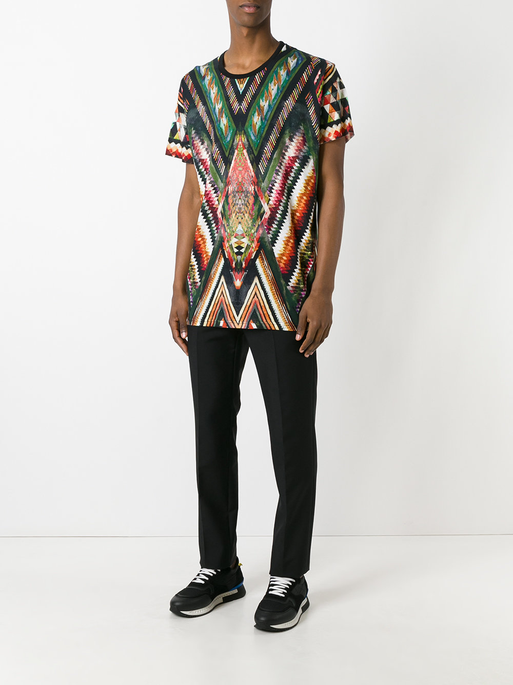 geometric print T-shirt