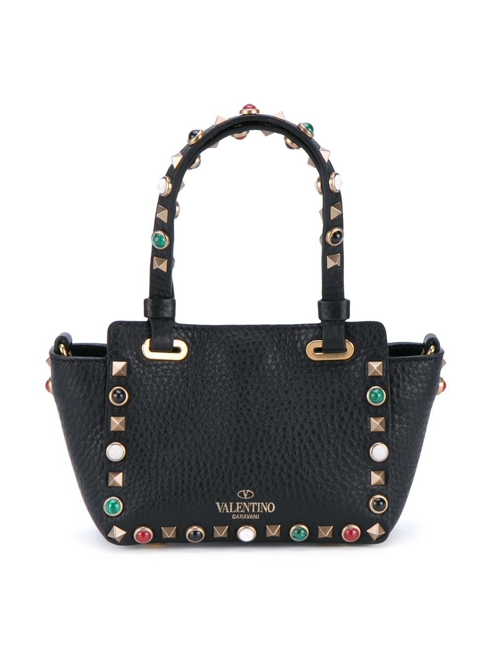 micro 'Rockstud Rolling' tote