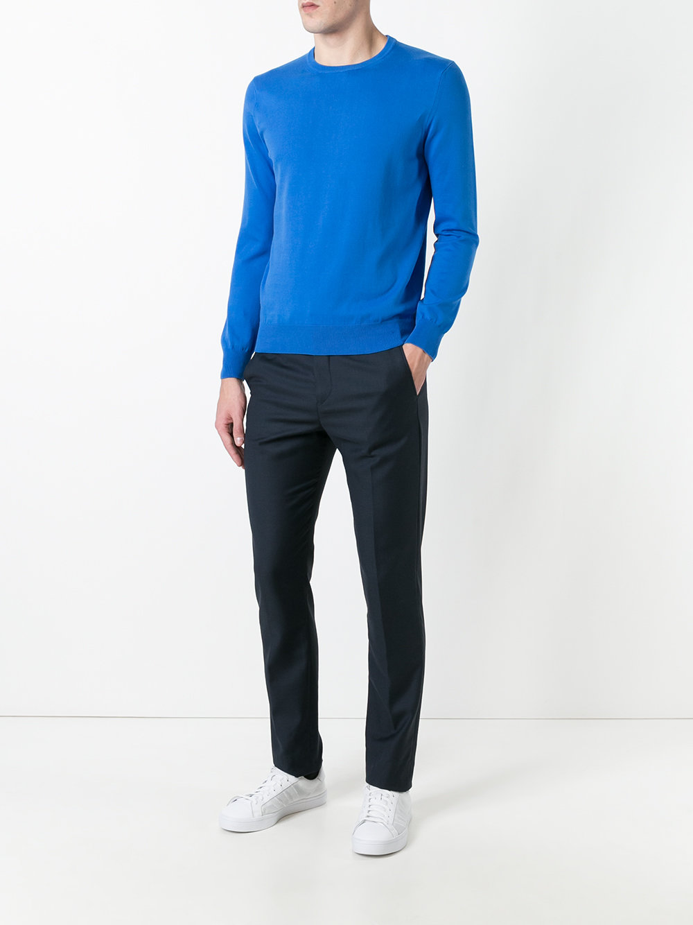 ribbed trim sweatshirt 