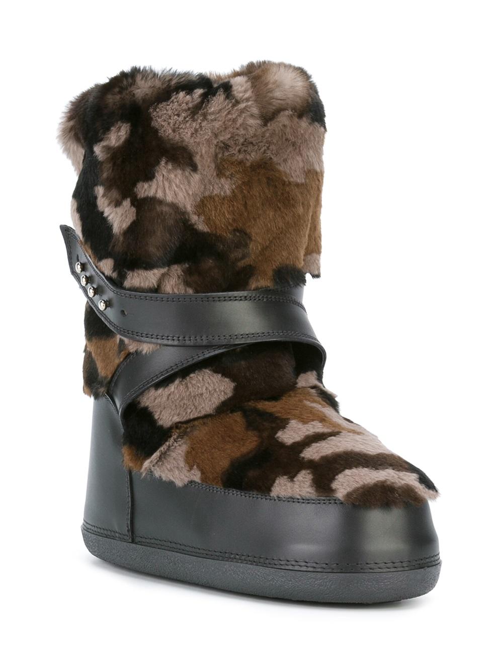 camouflage moon boots