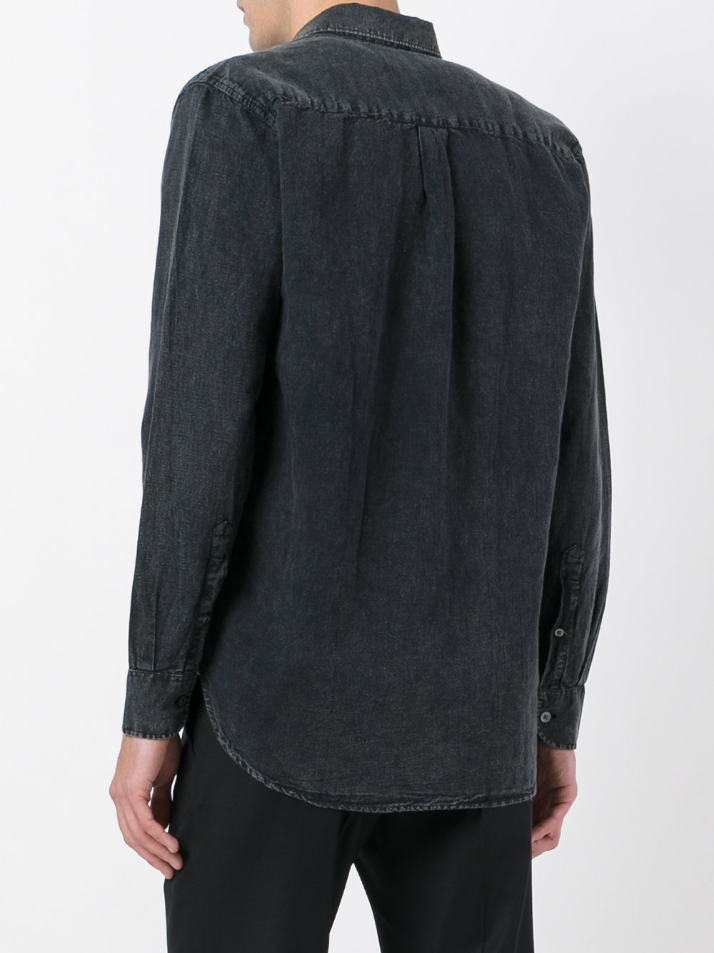 buttoned denim shirt