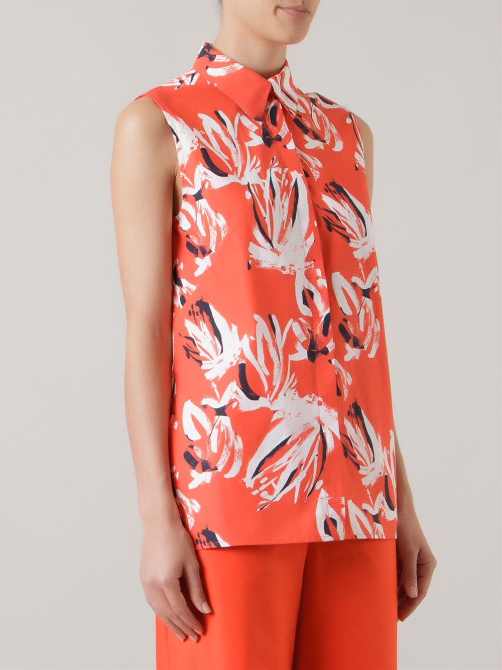 abstract print shirt