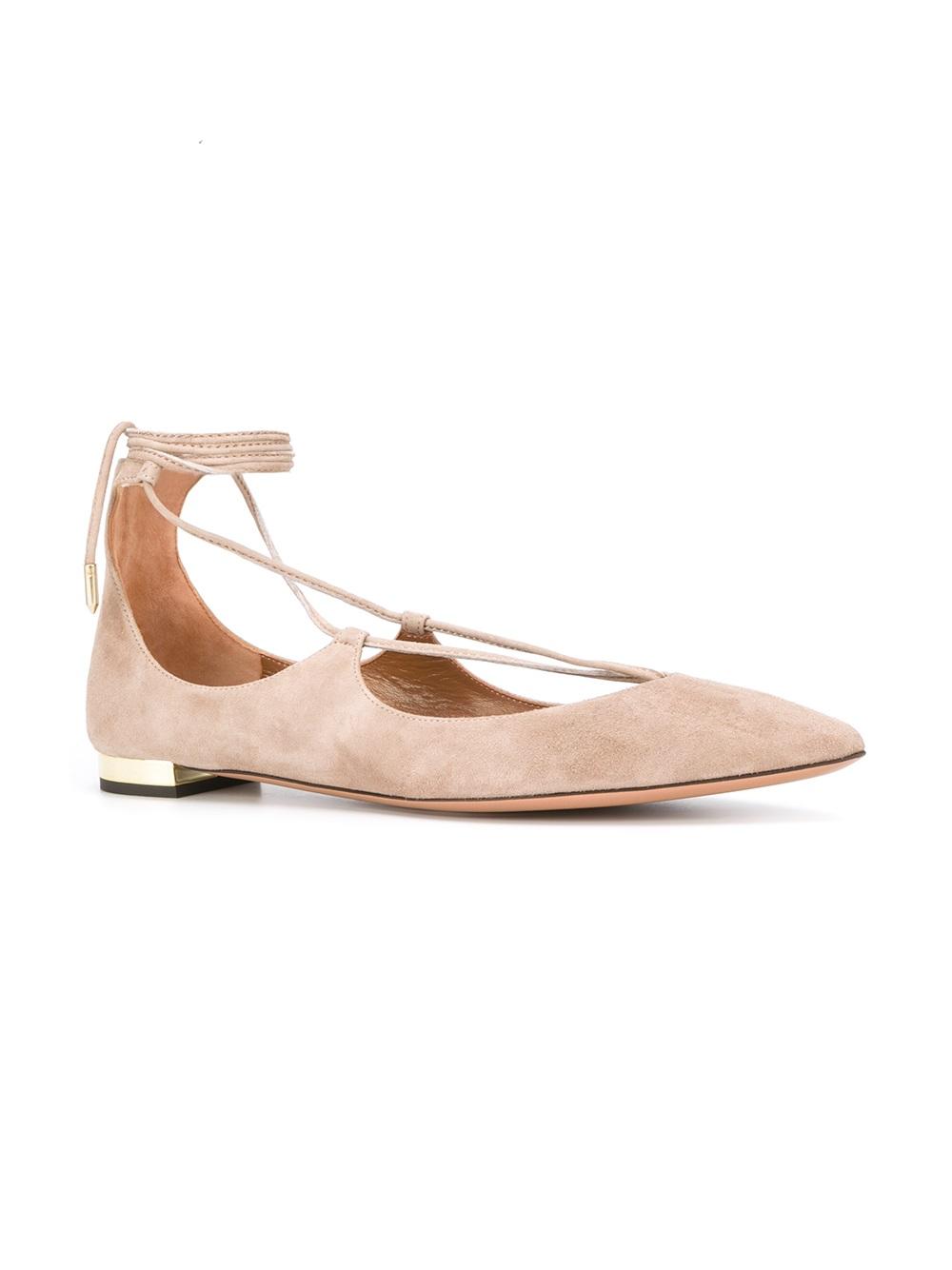 pointed toe ballerinas