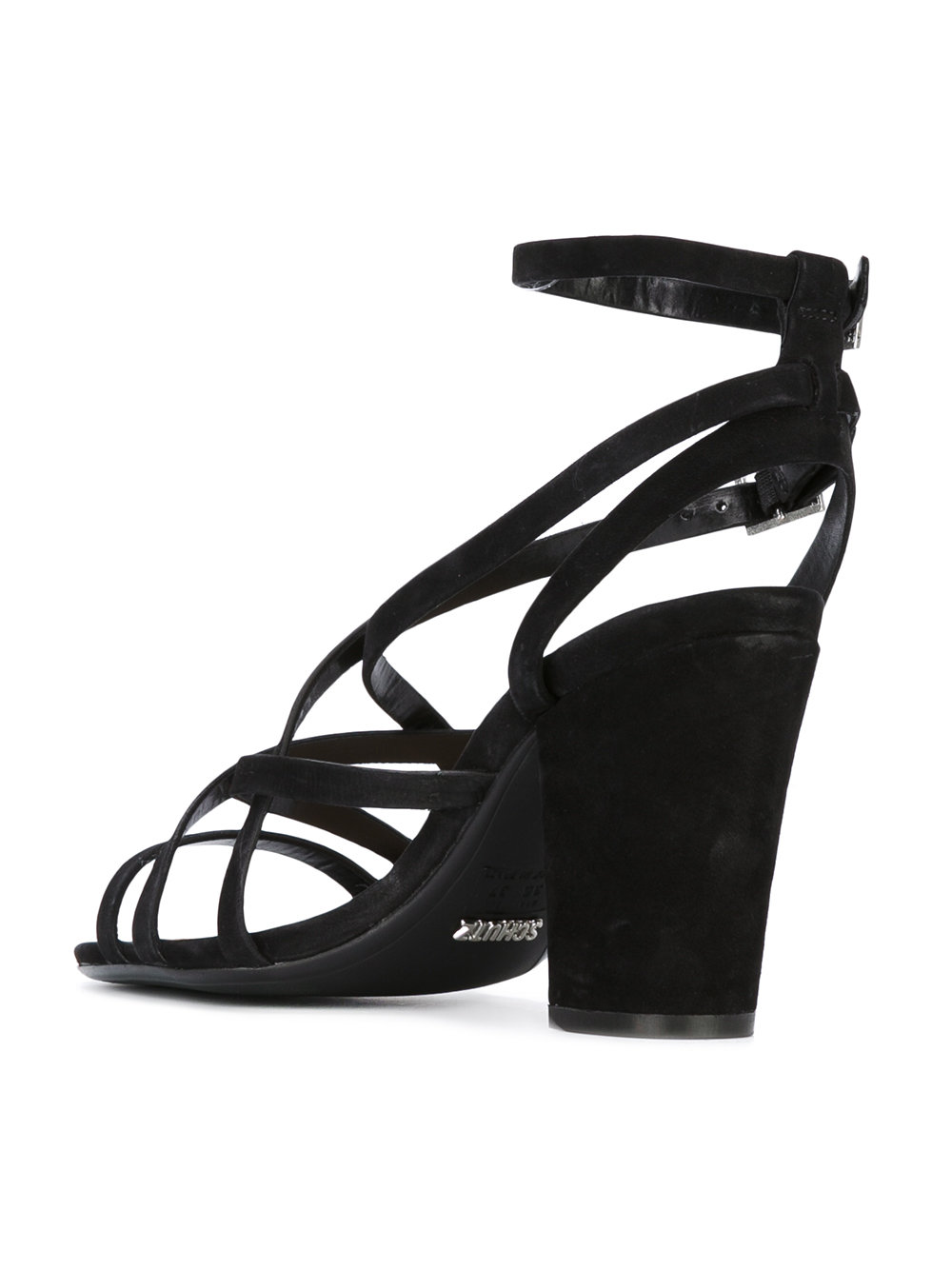 strappy block heel sandals 