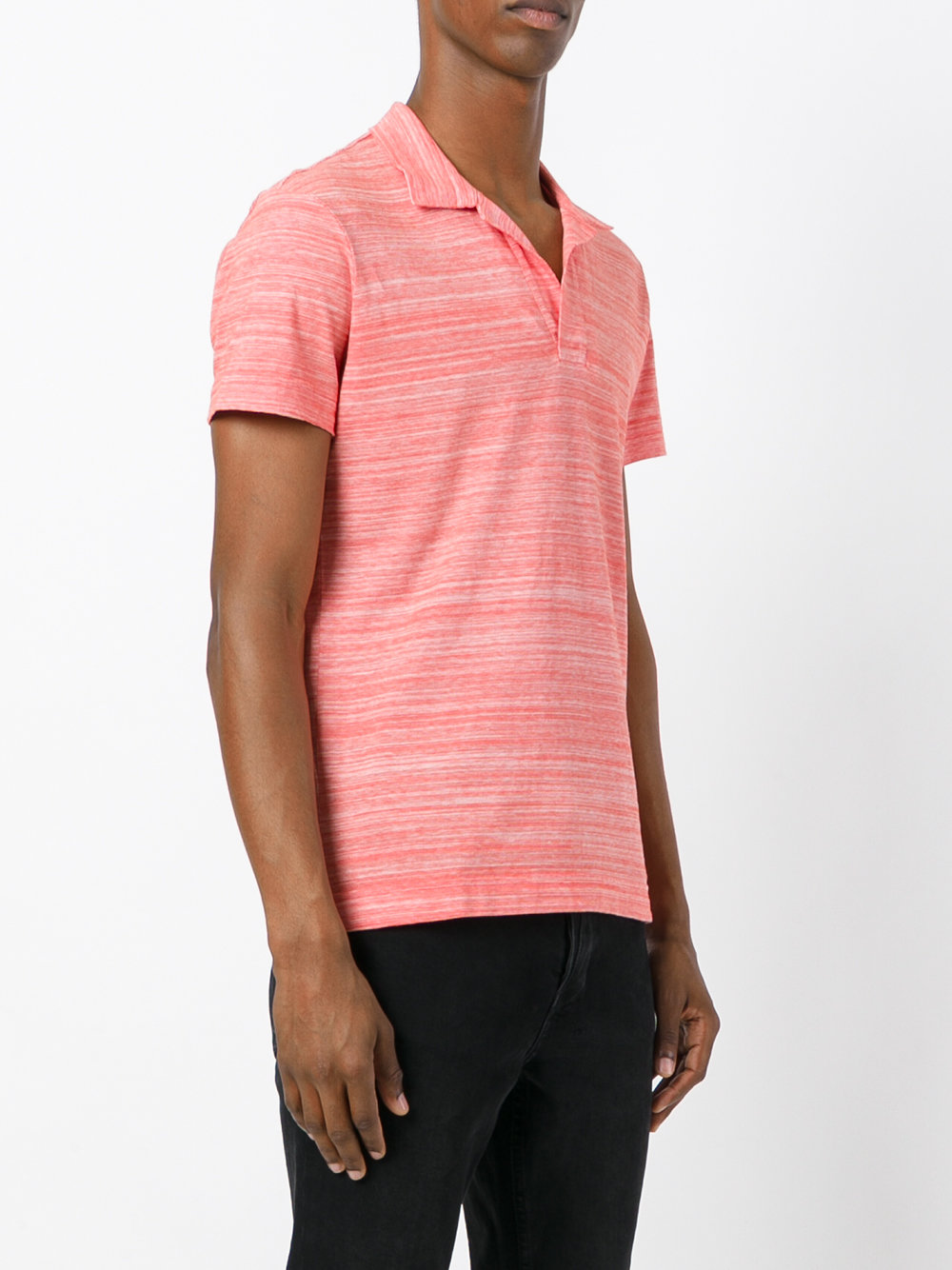 stylised stripes polo shirt 