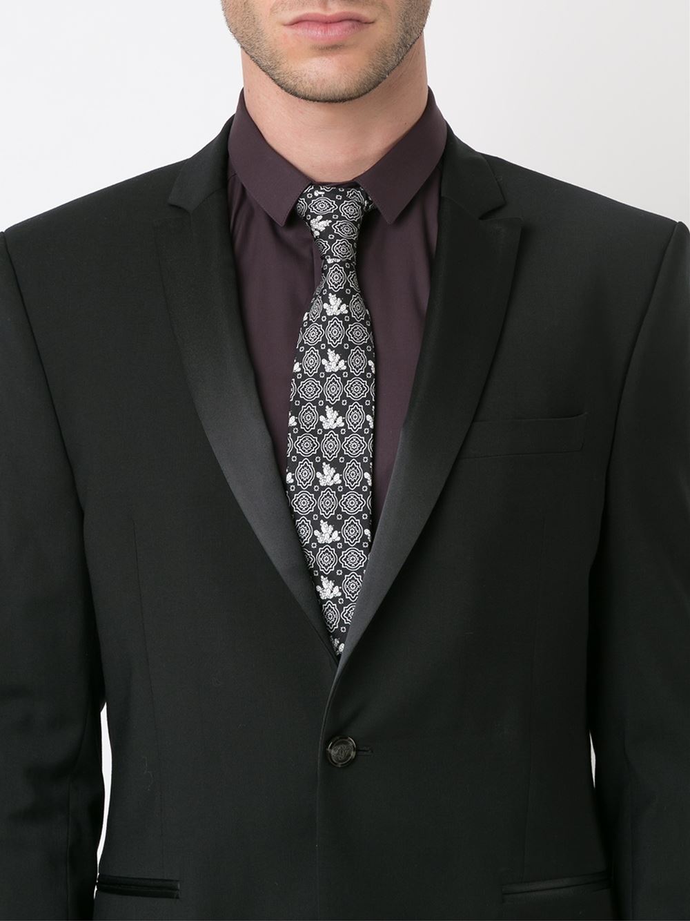 paisley print tie