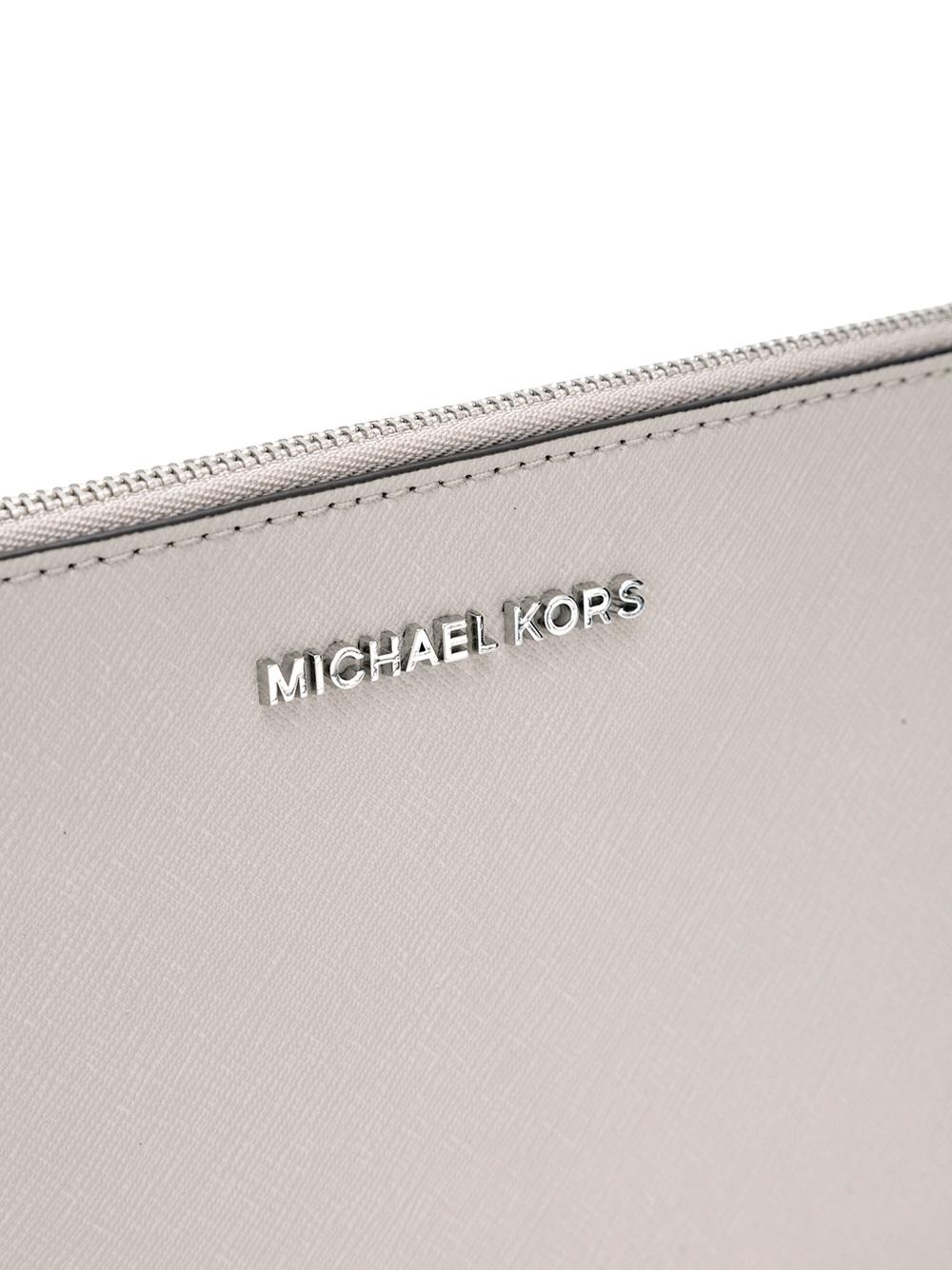 logo plaque clutch bag 