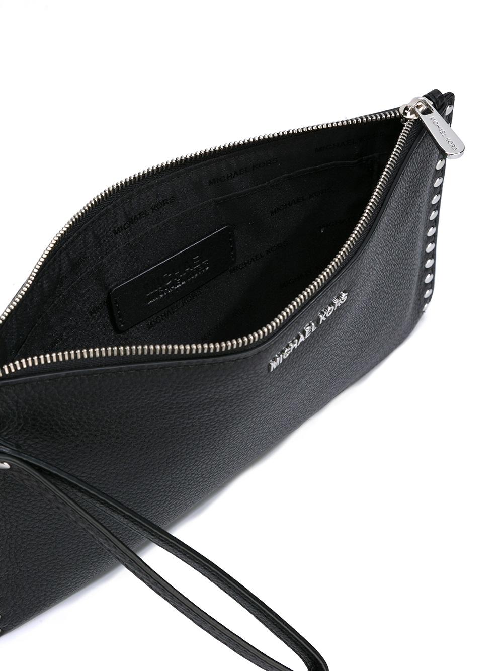 large 'Astor' studded wristlet