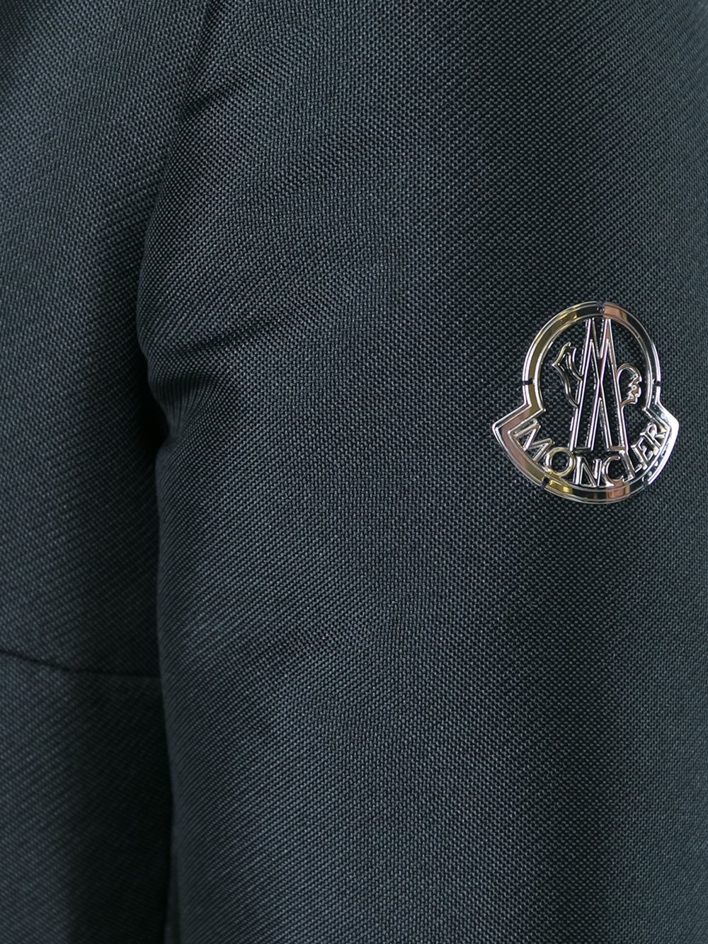 collar detail fitted coat
