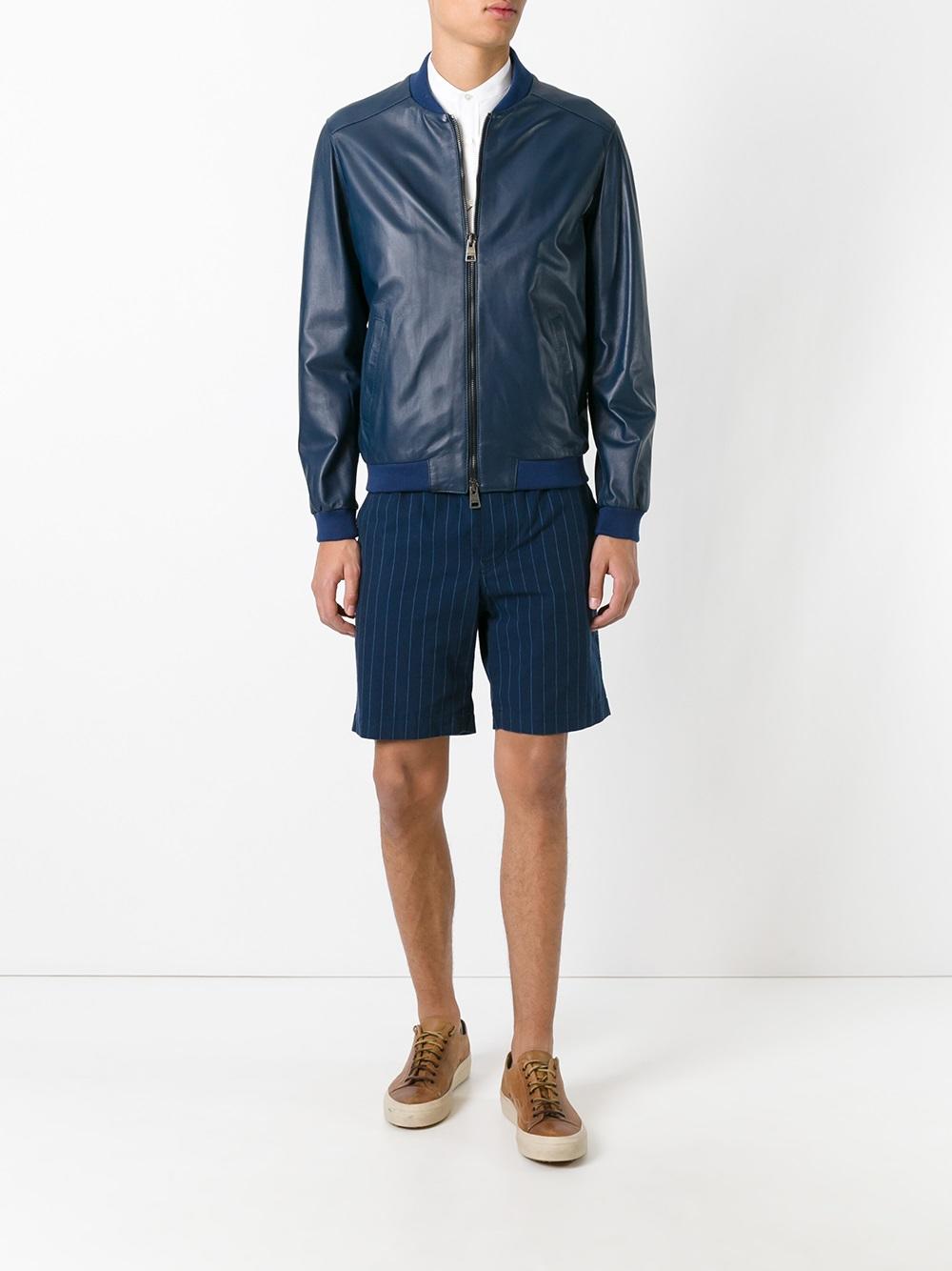 zipped bomber jacket