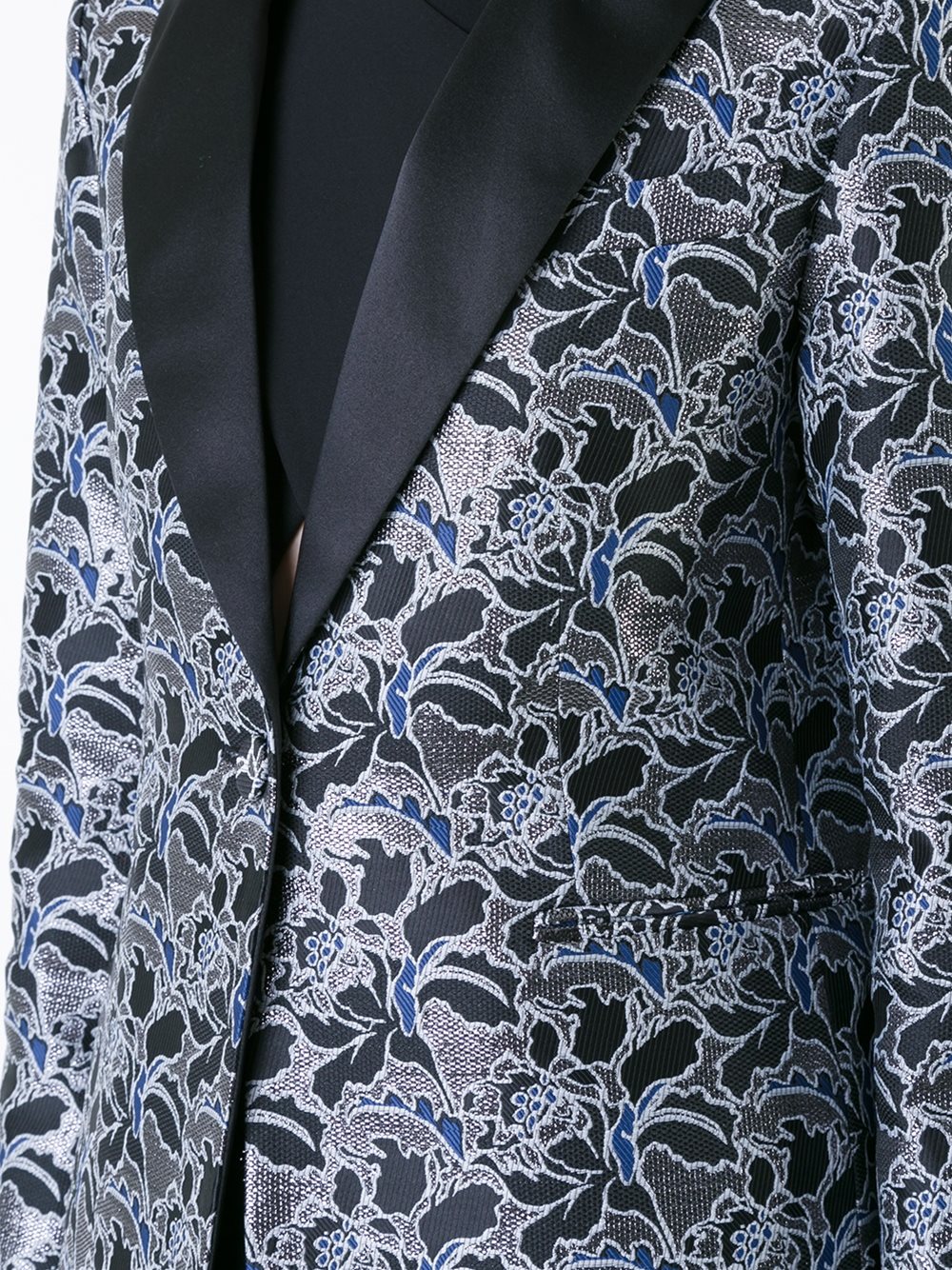 metallic floral jacquard dinner jacket