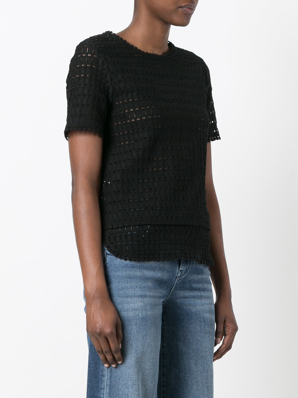 shortsleeved knitted blouse