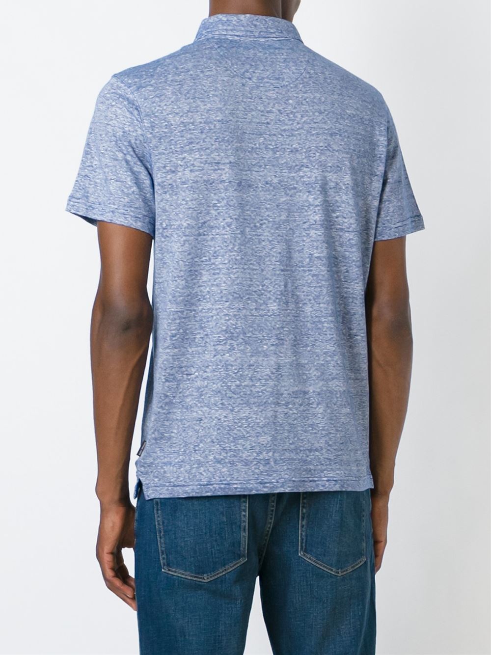 melange polo shirt