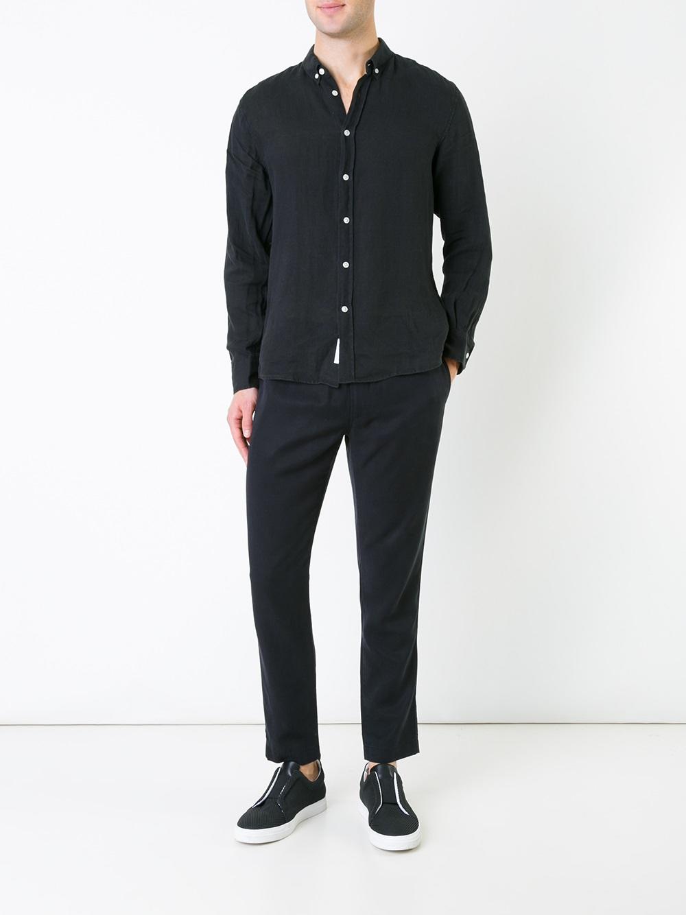 buttoned collar shirt