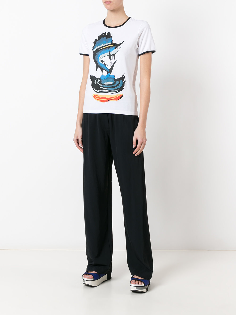 fish print T-shirt