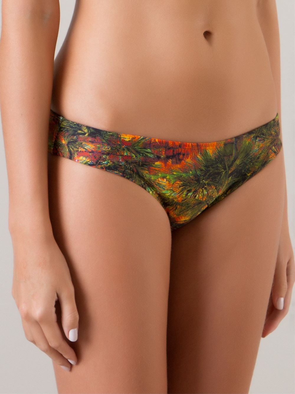 printed bikini bottoms