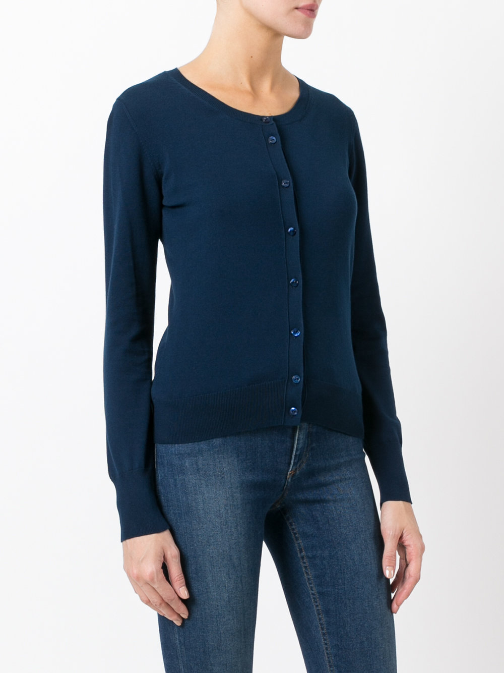 round neck cardigan