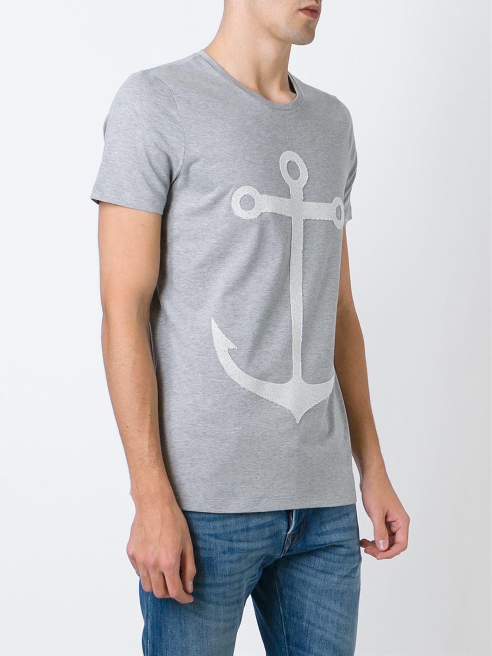 船锚贴花t恤