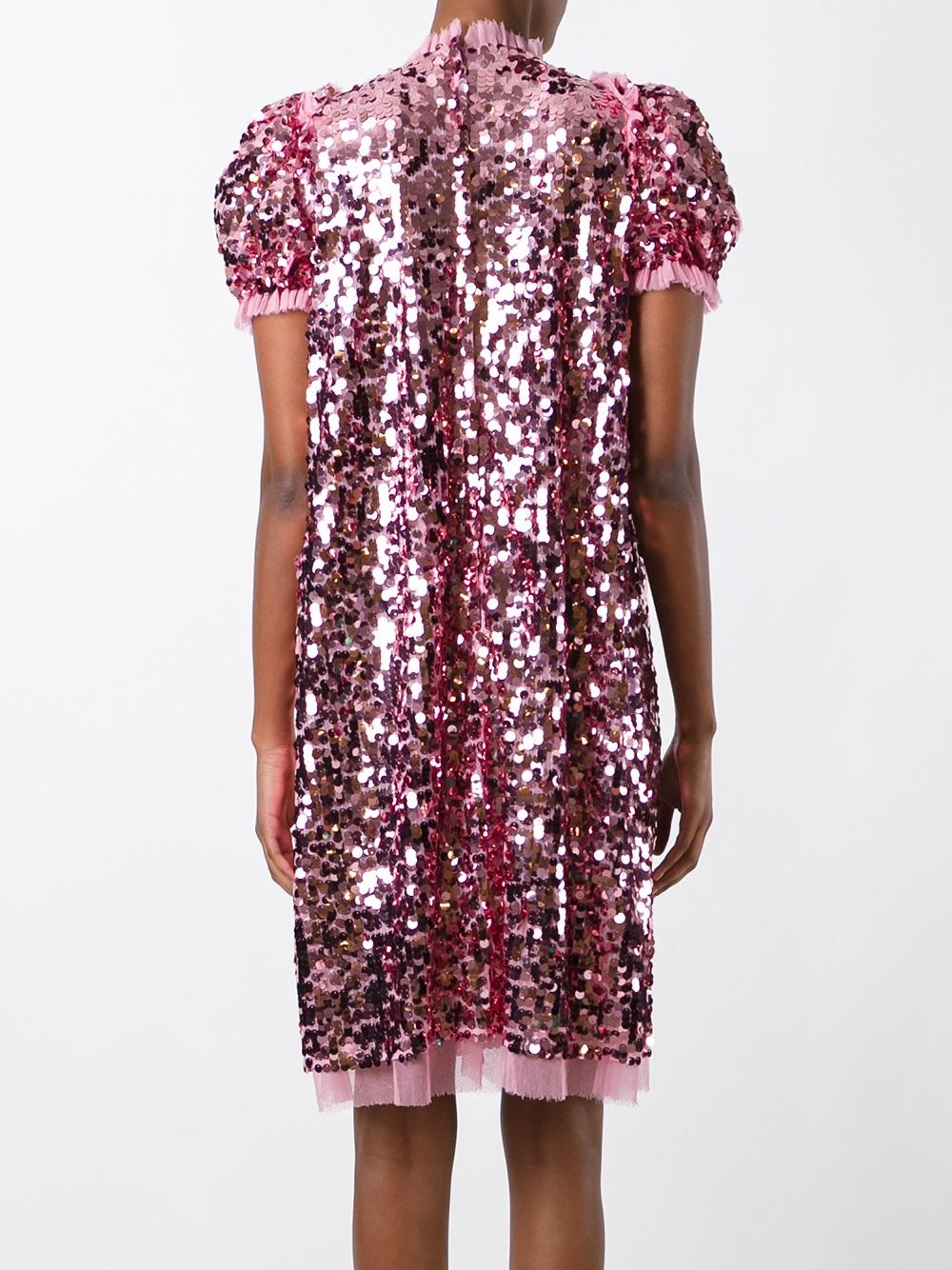 sequinned dress