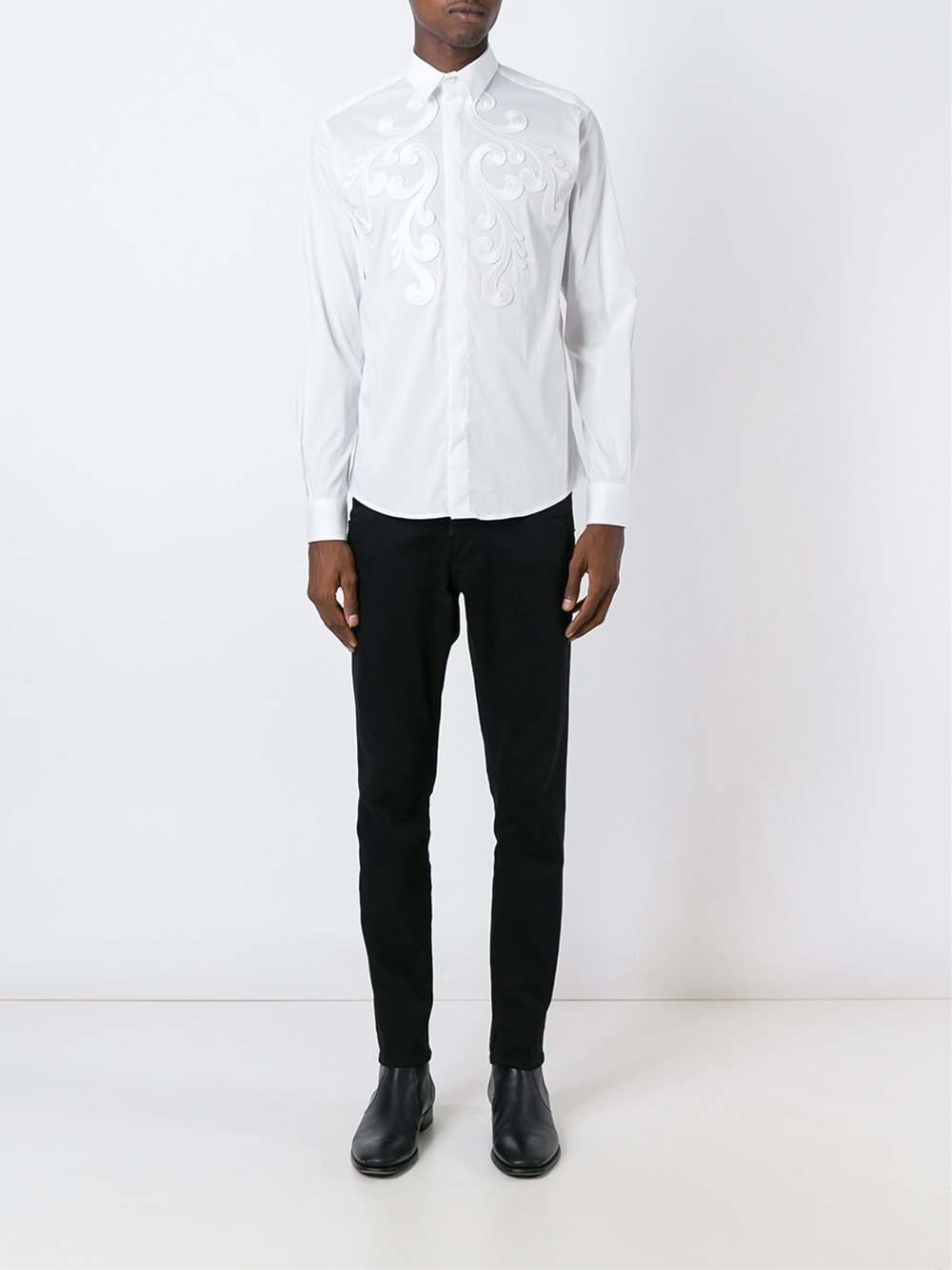 baroque embroidered shirt