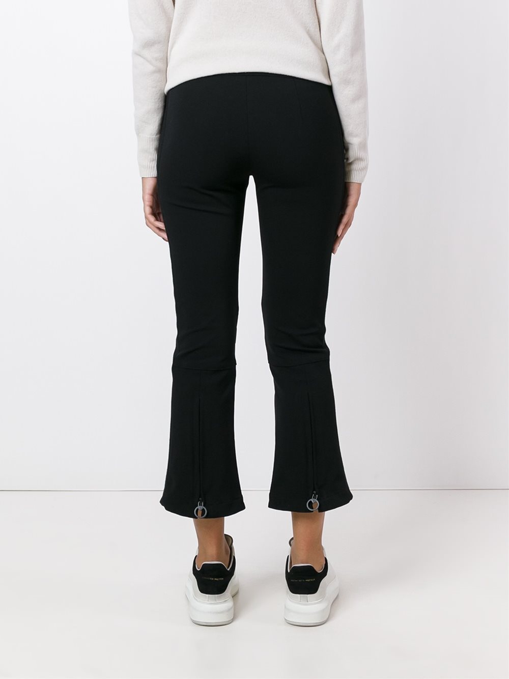 cropped flared trousers