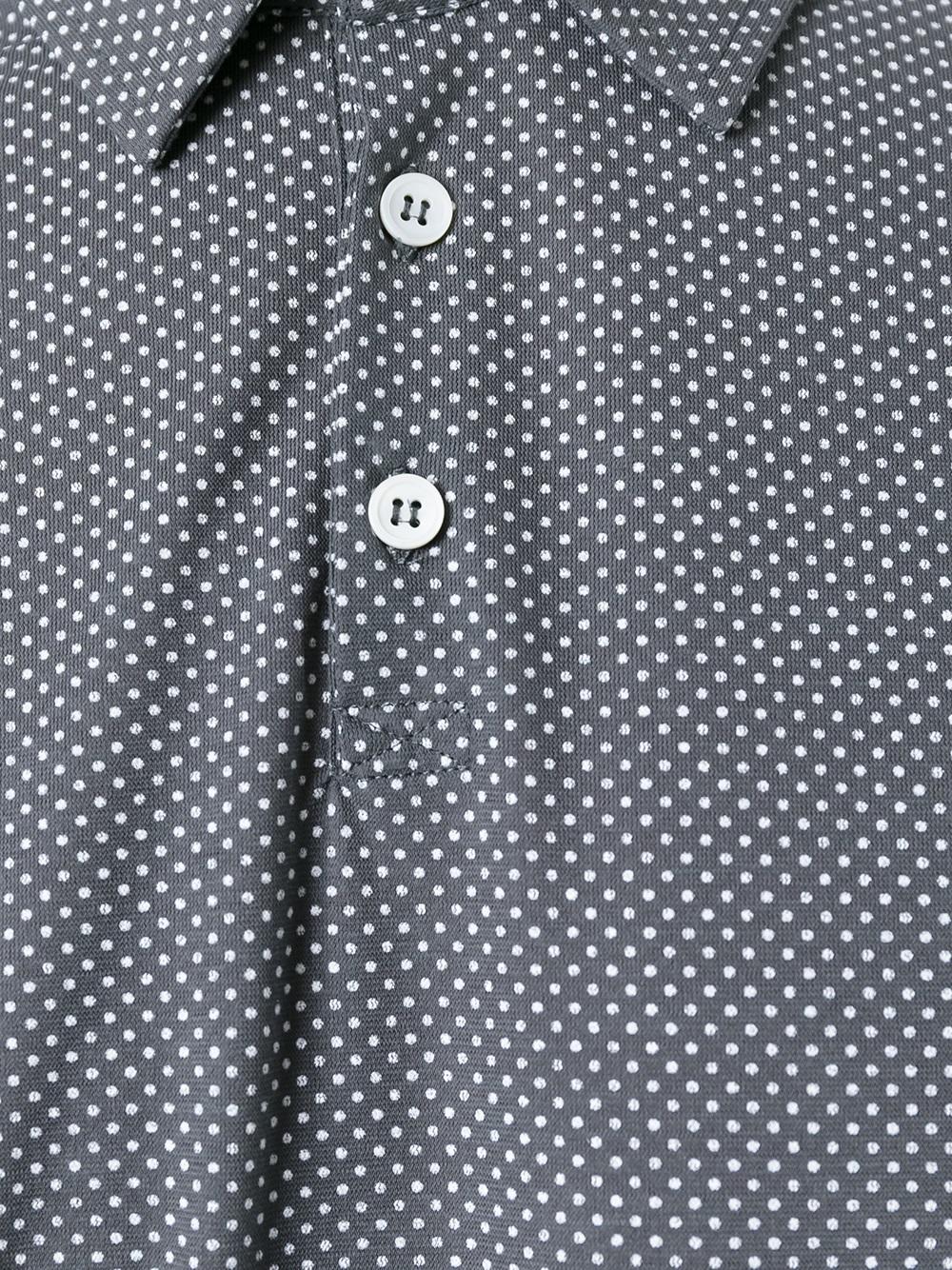 patterned polo shirt
