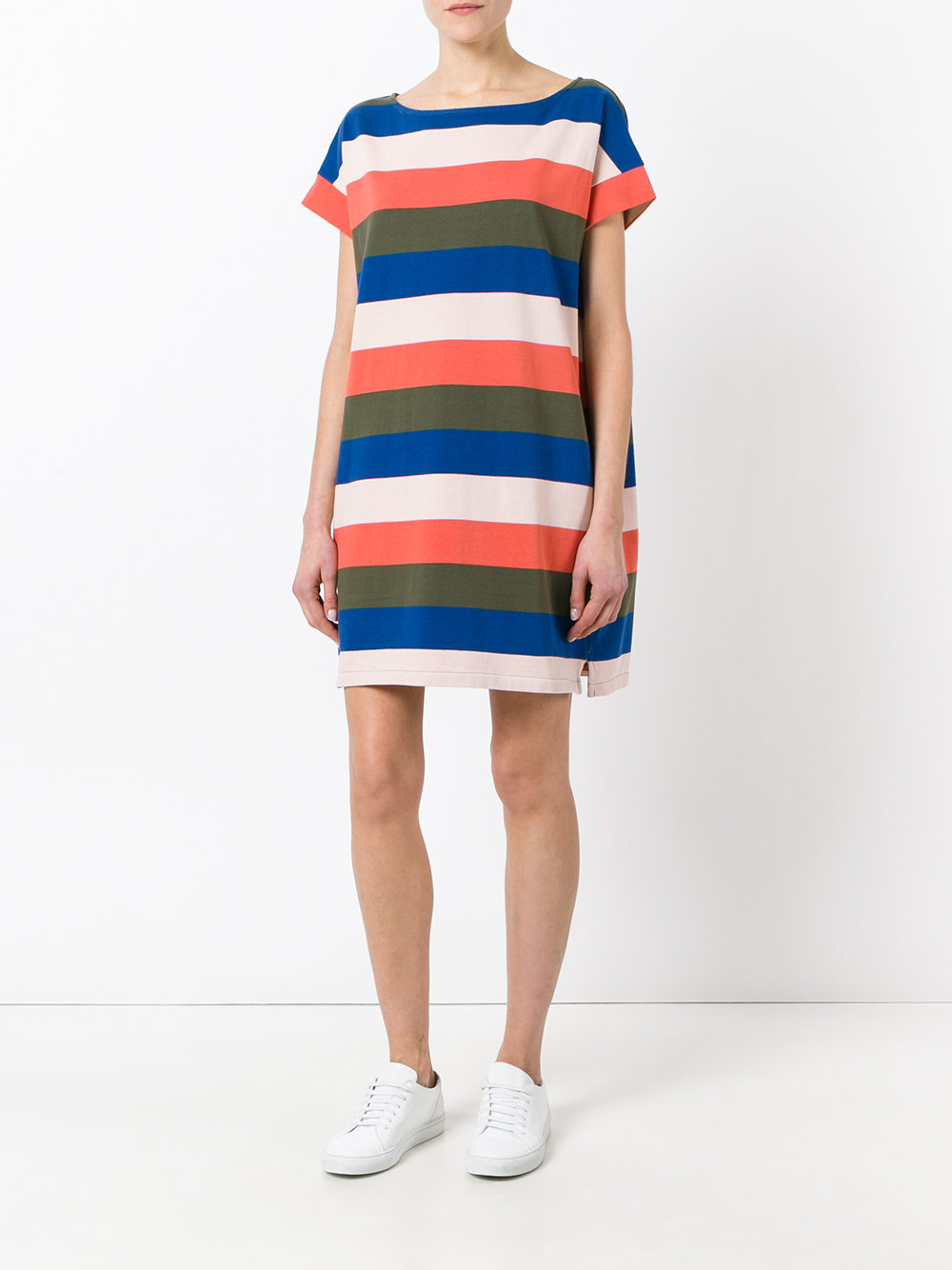 striped T-shirt dress